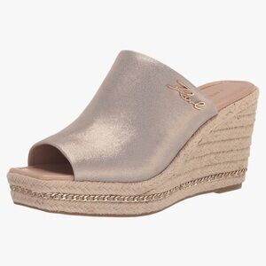 Karl Lagerfeld Paris Women's Corissa Slip-On Espadrille Wedge Sandal